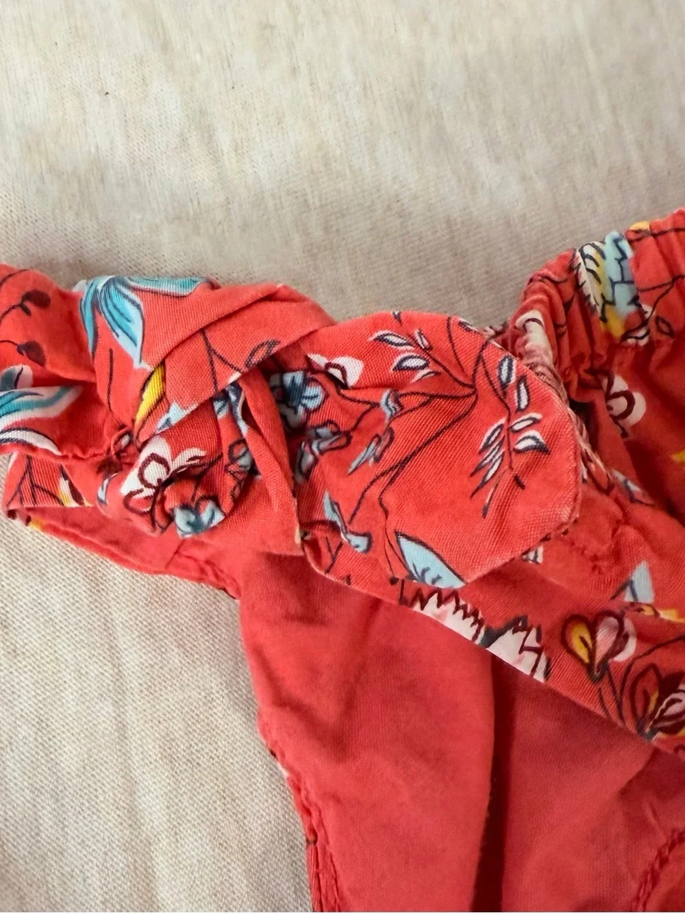 Baby Gap Toddler Girls Floral Sleeveless Dress 18–24 Months Coral